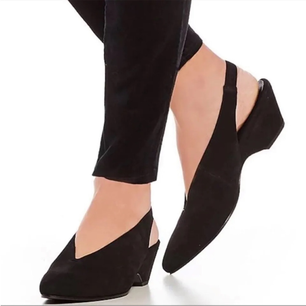 Eileen Fisher Gatwick Suede Slingback Pumps